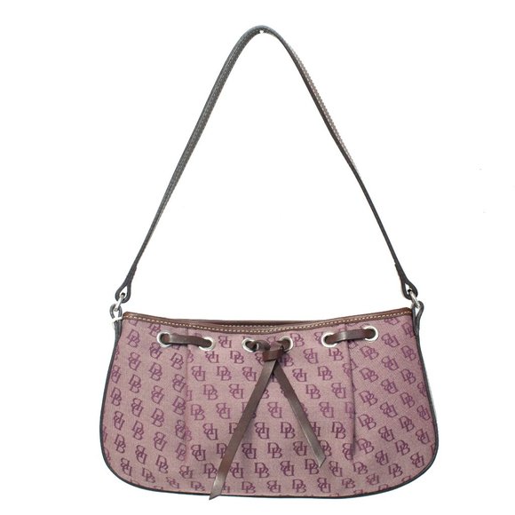 SOLD 🔴 Dooney & Bourke Aubergine Tassel Top Shoulder Bag - Picture 2 of 7